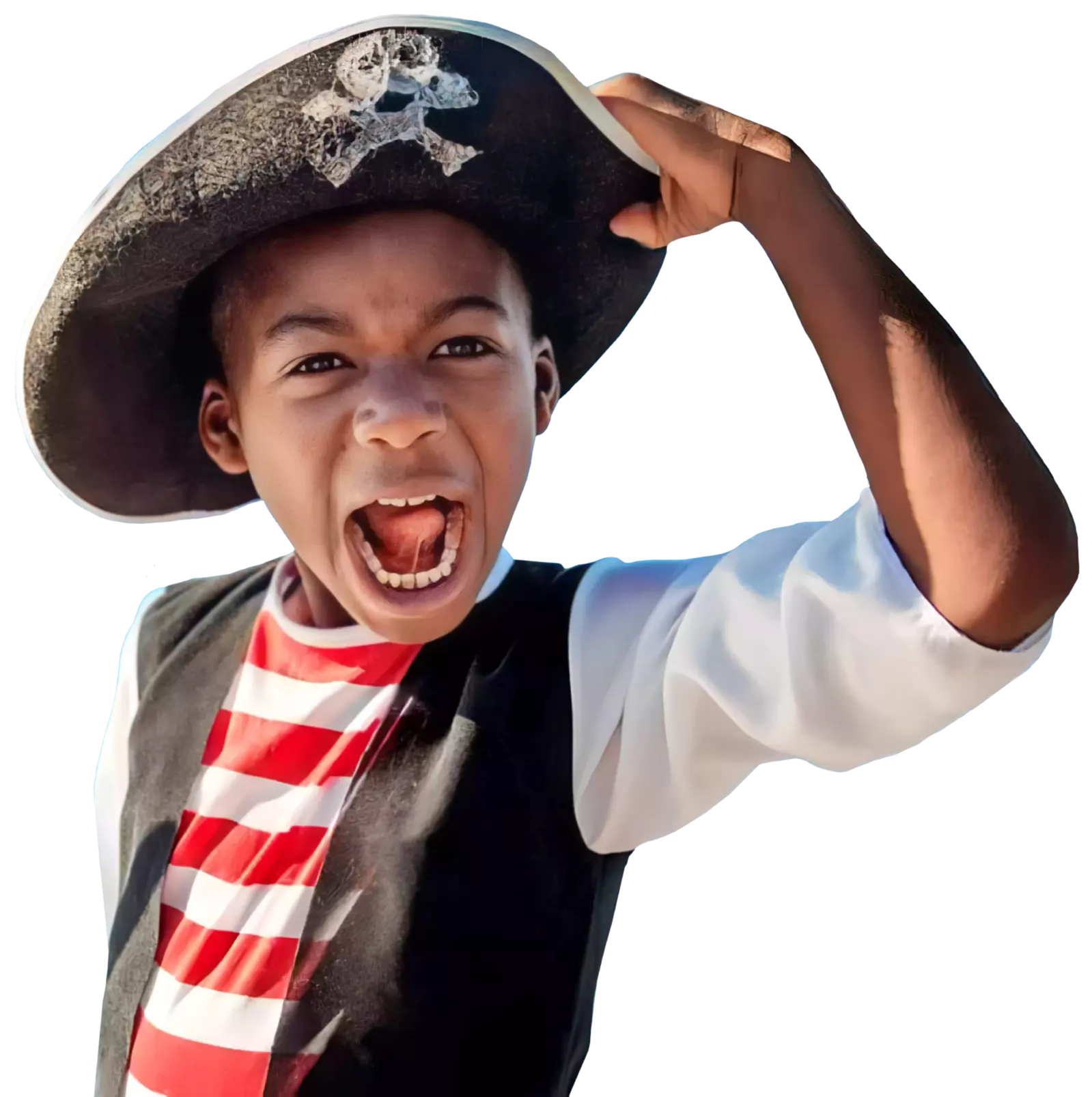 boy dressed as a pirate