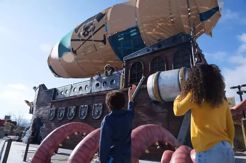 kids on the roof at Sky Pirates